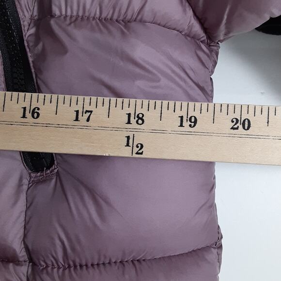 Canada Weather Gear Womens S Long Puffer Jacket Faux Fur Mauve Pearl Winter Coat - Picture 7 of 9